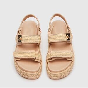 New Raffia sandals 7.5